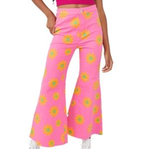 FREE PEOPLE Youthquake Printed Daisy Crop Flare Lipstick Combo